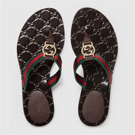 red gucci thong sandals|Gucci Thongs for Women .